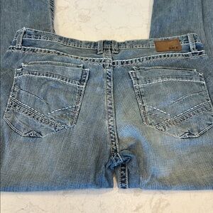 BKE Men’s Tyler Light Blue Wash Boot Cut Jeans 40 Long